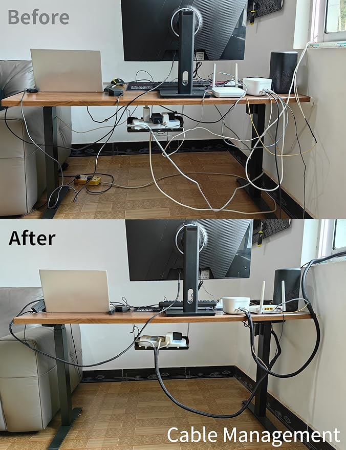 Cable Management Split Wire Loom Sleeve - Cord Hider & Protector for Desk, Pet Chew Proof, Wire Cover Organizer, Flexible Tube for Wires and Cables (1/2 Inch 25FT, White)