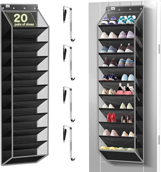Kotkn 10 Tier Over The Door Organizer, Black