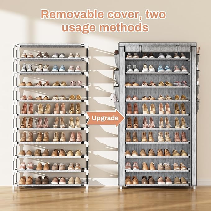 Tall Shoe Rack with Cover, Printing