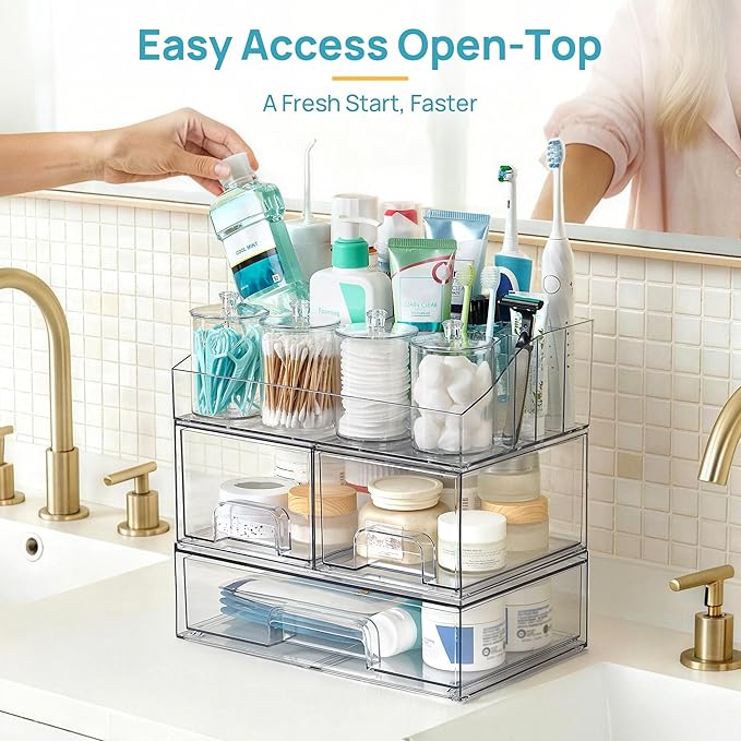 8 PCS Bathroom Countertop Organizer