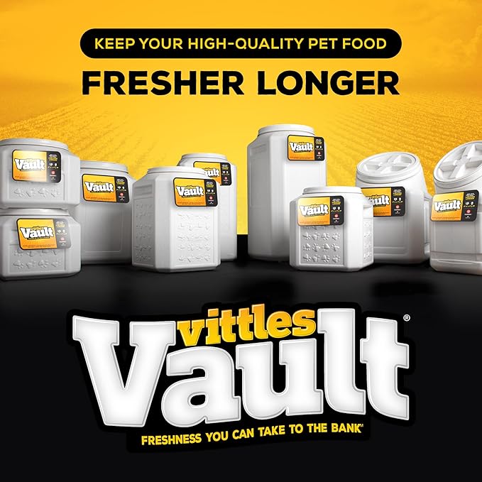 Gamma2 Vittles Vault Pet Food Storage Containers - Sealed Dog and Cat Food Storage Container, Fits up to 35lbs, Made in the USA - [12" L x 16.75" H]