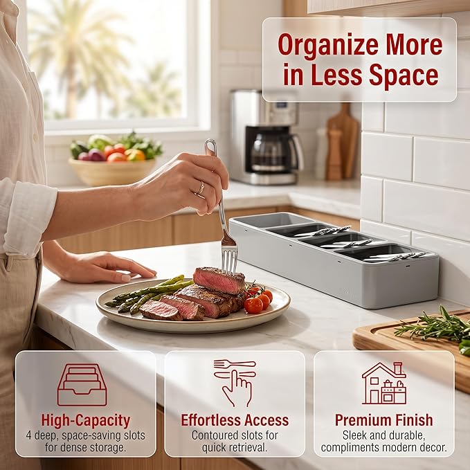 Li & Zhao Silverware Organizer for Drawer