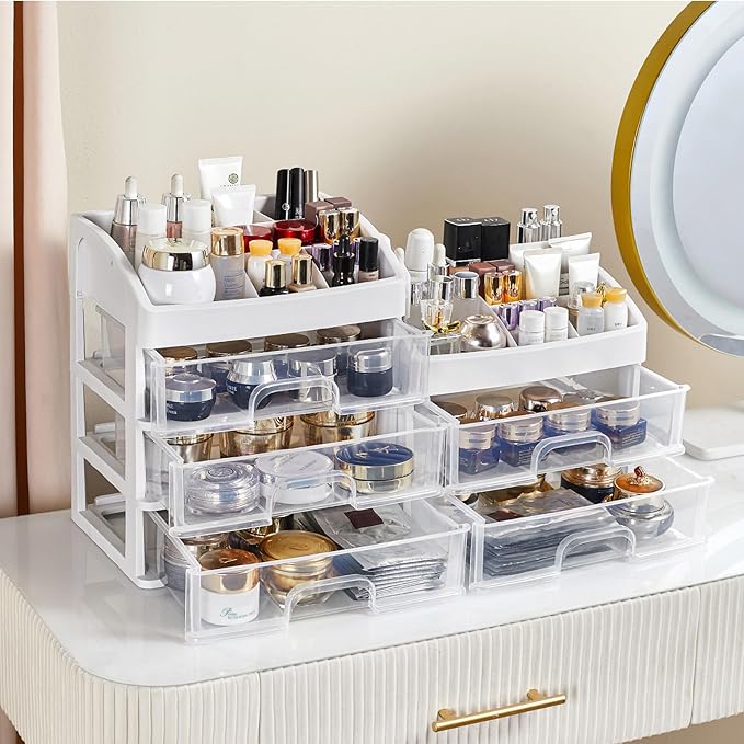 Desk Organizer with Drawers, 5 Drawers Storage Organizer