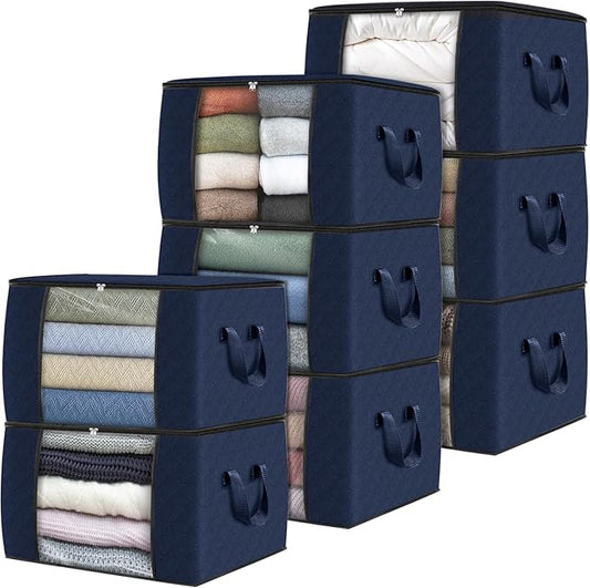 Fab totes Storage Bags, Blue,8 Pack