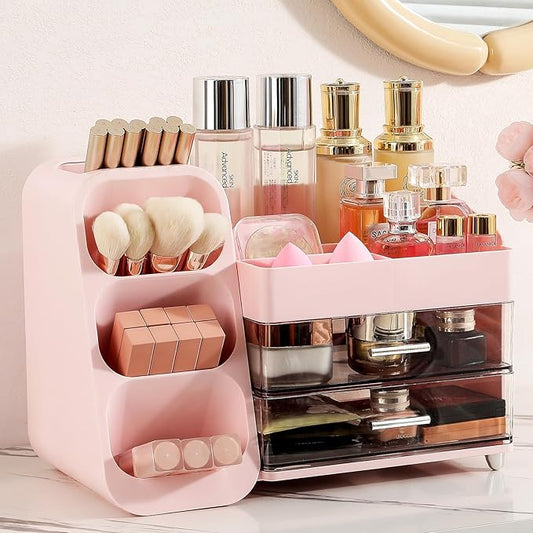 Makeup Organizer with Drawers, Vanity Organizer for Bathroom Countertop