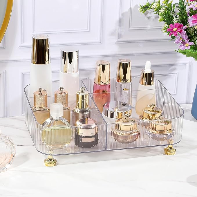 Makeup Organizer Countertop for Vanity, Clear
