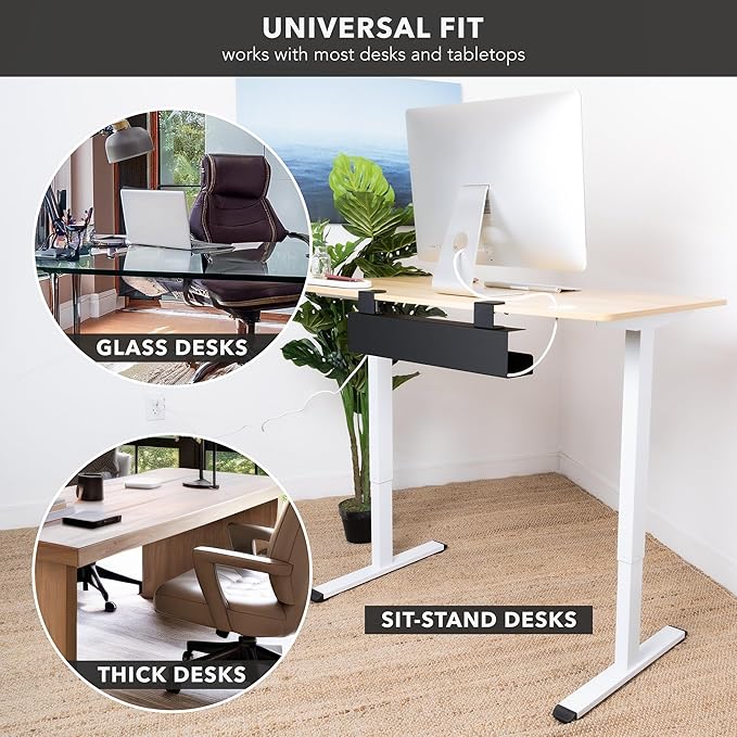 Mount-It! Under Desk Cable Management Tray