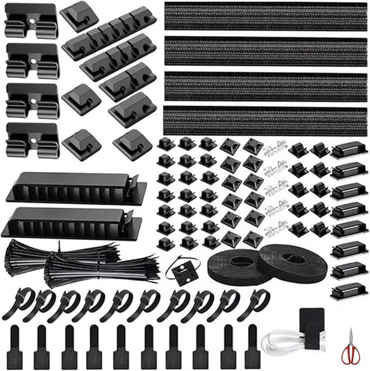 314 Piece Cord Organizer & Cable Management Set