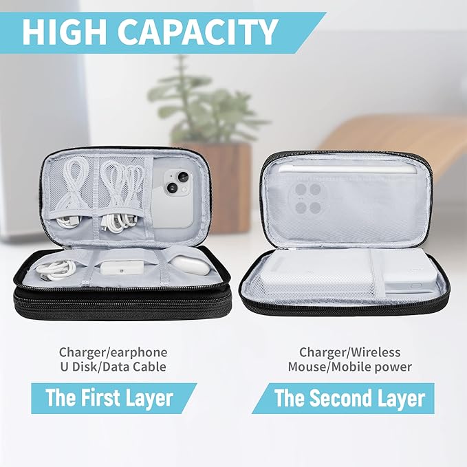 Electronics Organizer Travel Case, SD Card-Black