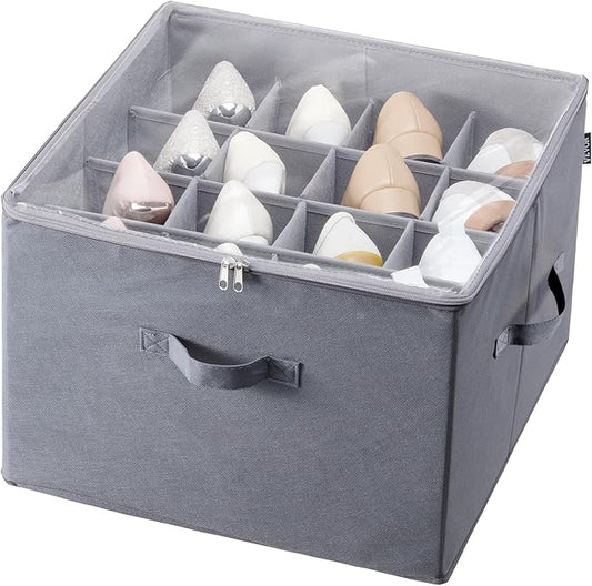 Under Bed Shoe Storage Organizer, 1 Pack, 16 Compartments