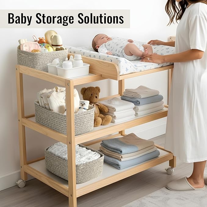 8 Pack Small Storage Baskets for Organizing, 11.5"x7.5"x4.7"-Brown