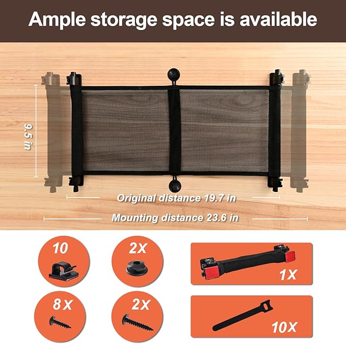 AURIZE Under Desk Cable Management Net