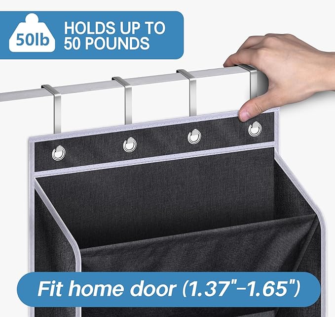 Over The Door Shoe Rack for Door Fit 20 Pairs Sneakers Large Hanging Shoe