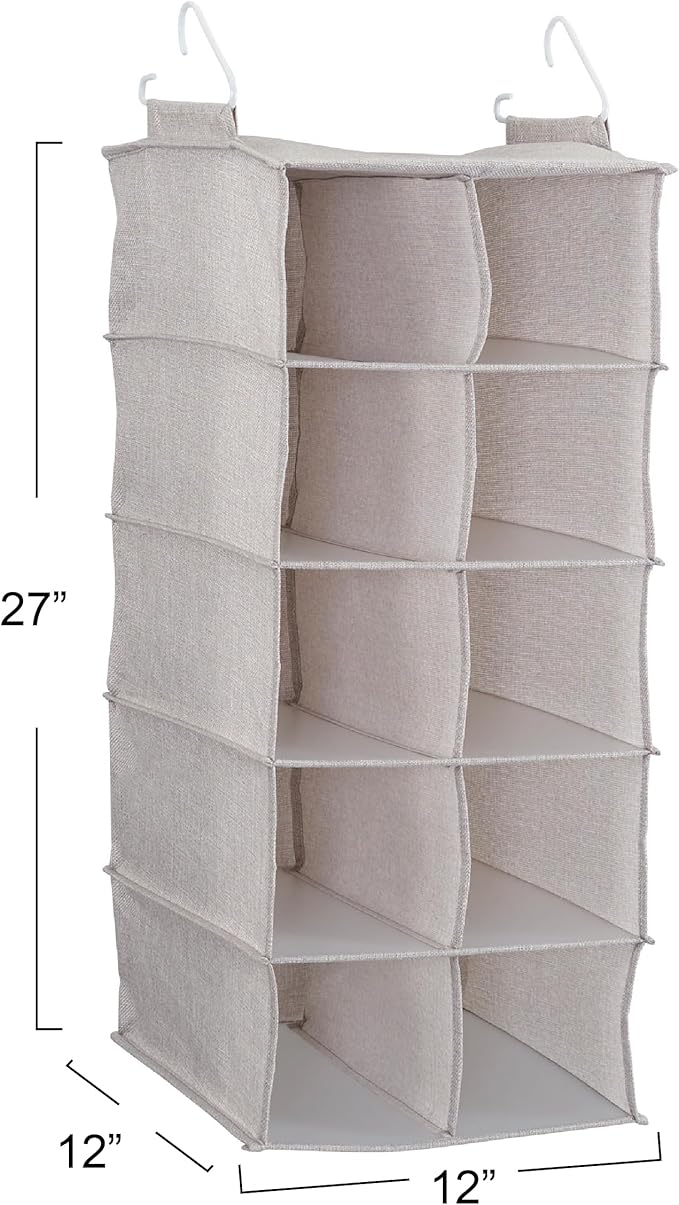 Household Essentials 10-Pocket Hanging Shoe Organizer