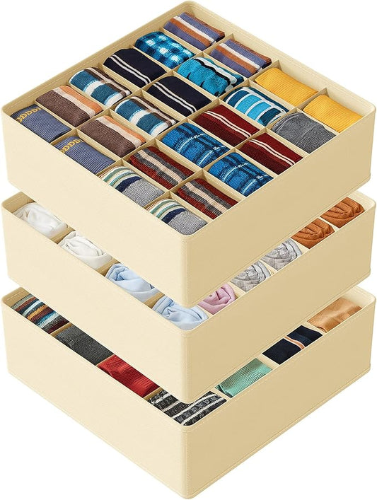 Sock Drawer Organizer Divider 3 Pack