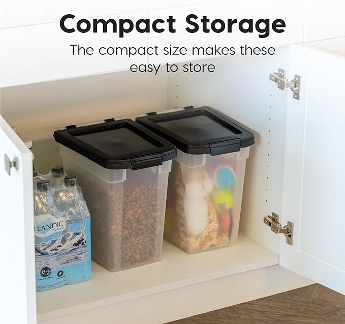 USA Airtight Dog Food Storage Container, Up to 10 lbs Each, 2 Pack