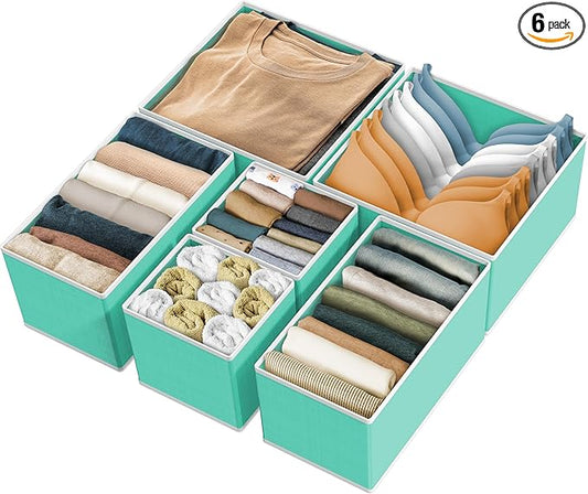 Simple Houseware Underwear Drawer Organizer, Turquoise