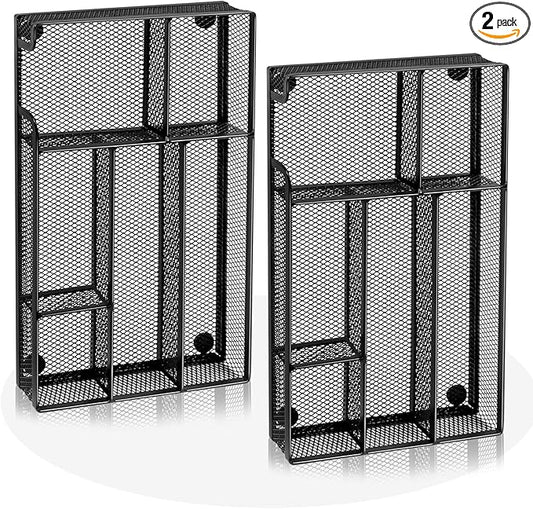 Desk Drawer Organizer, Office Drawer Divider Organizer Tray with 6 Compartments, Metal Mesh Desktop Organization and Accessories for Stationery Makeup Kitchen Toolroom School ＆ Office