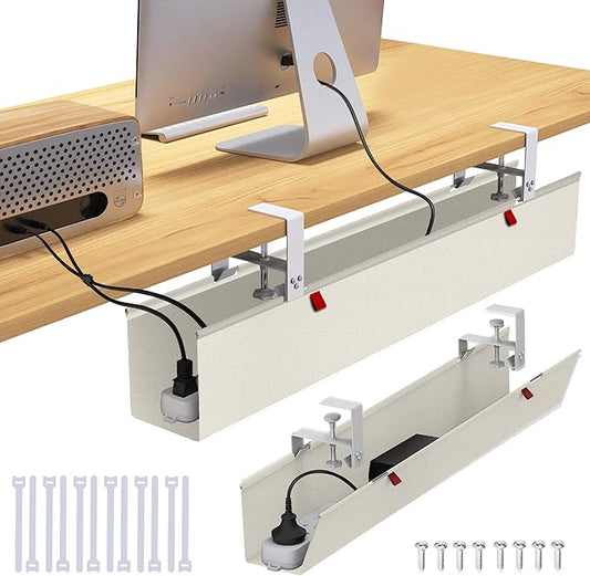 36" Under Desk Cable Management Tray for Home Office