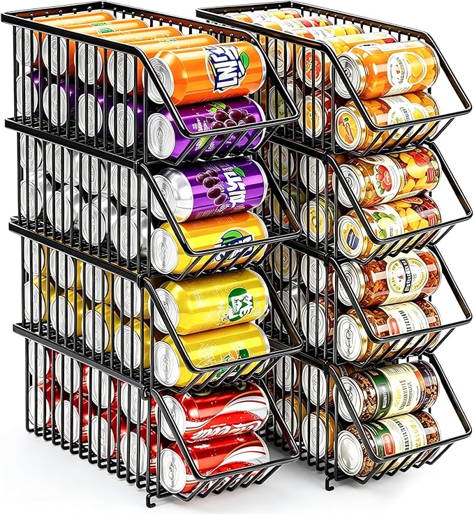 Stackable Soda Can Dispenser Organizer Rack