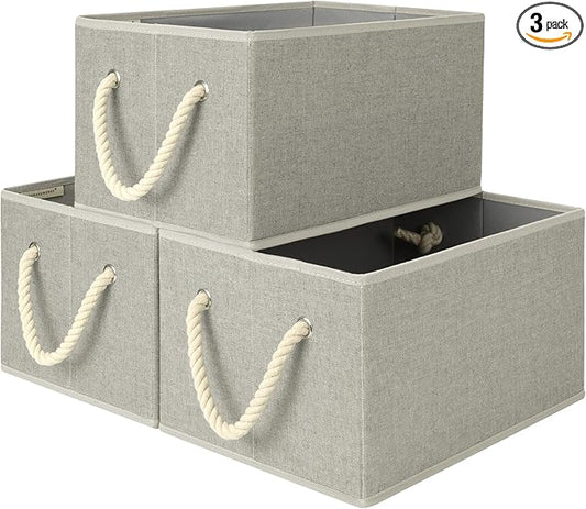 Storage Baskets for Shelves, Closet Organizers and Storage Bins