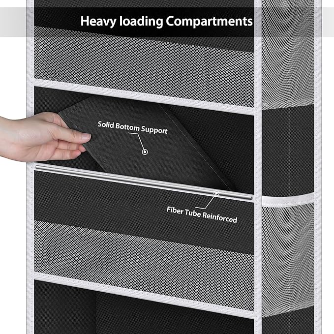 Hanging Storage Organizer Nursery Closet Cabinet Baby Storage with 5 Large