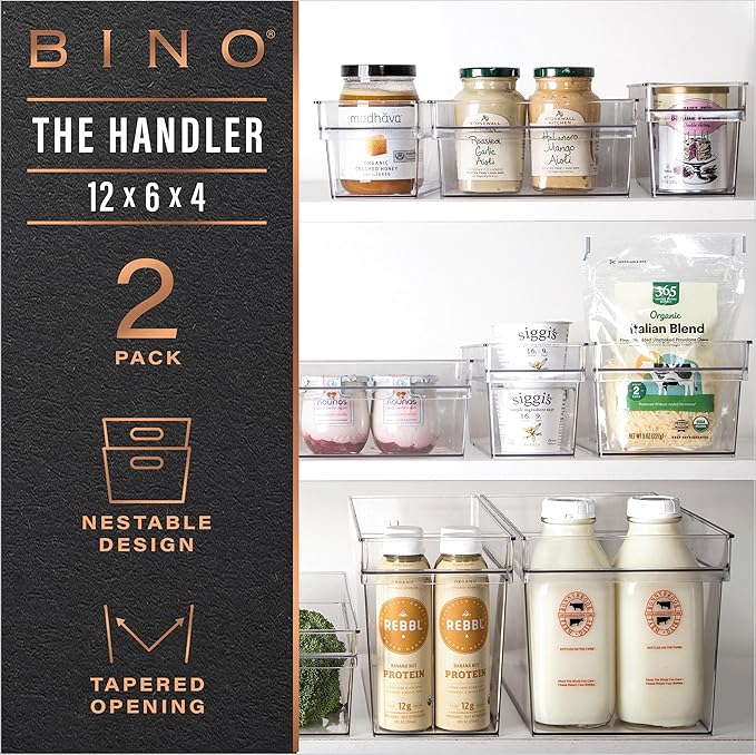 Plastic Storage Bins, Medium, Shallow, THE HANDLER COLLECTION