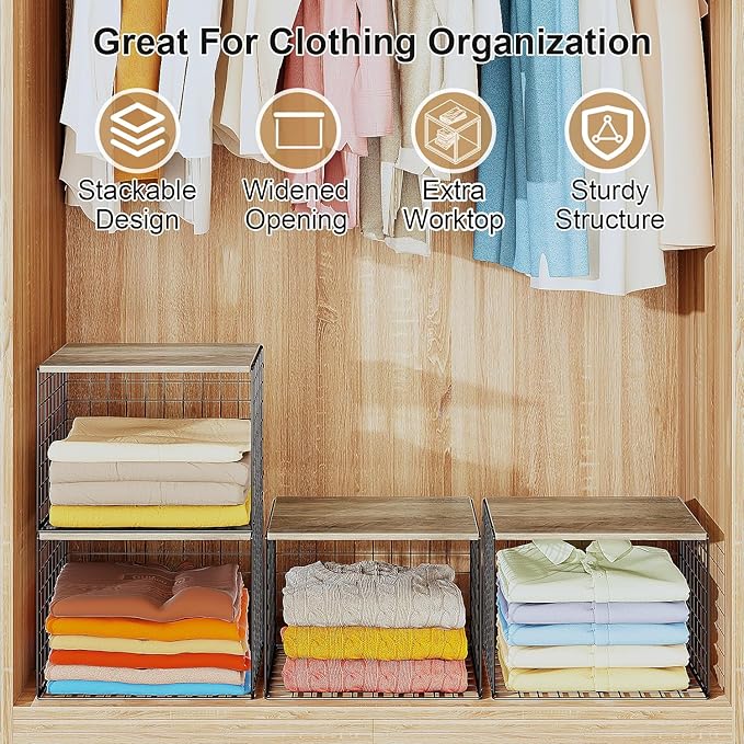 4PCS Wider Closet Organizers and Storage