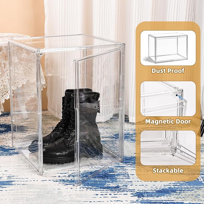 Extra Large Storage Bins with Magnetic Door