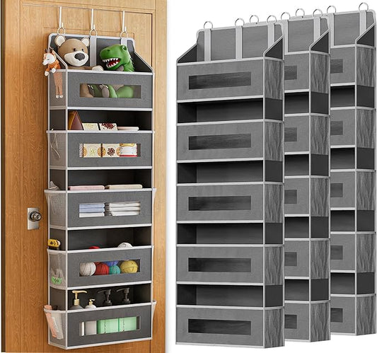 3 Pack 5 Tier Over The Door Organizer