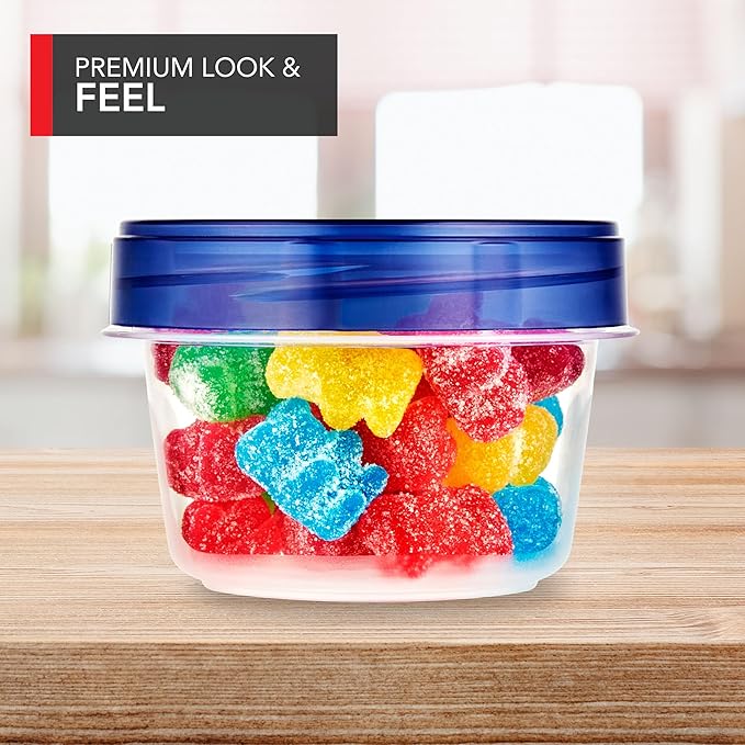 Stock Your Home 4oz Plastic Containers with Twist Top Lids (6 Pack)