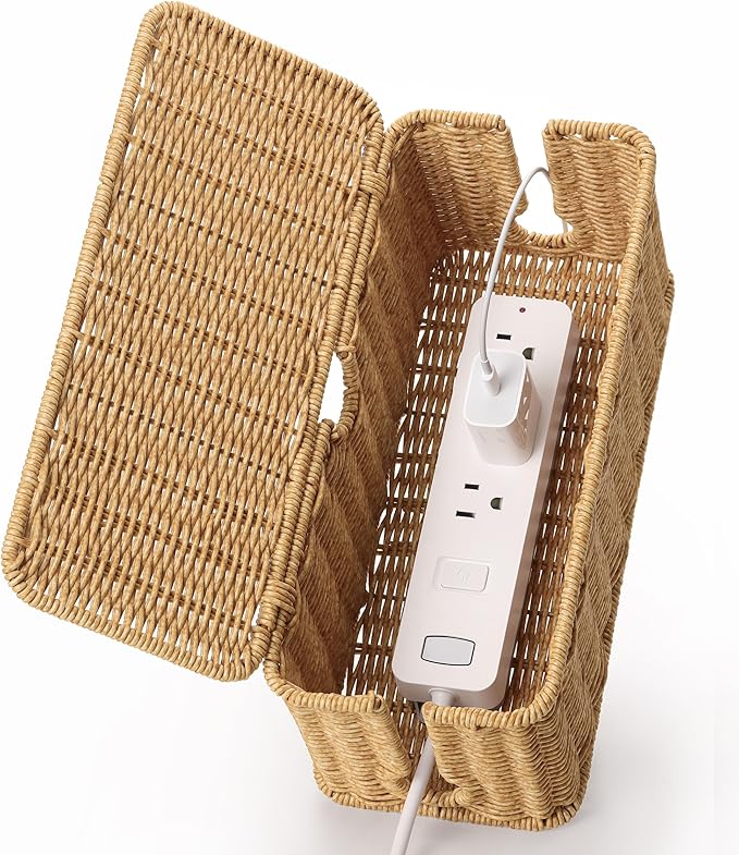 Handmade Cable Management Box Brown