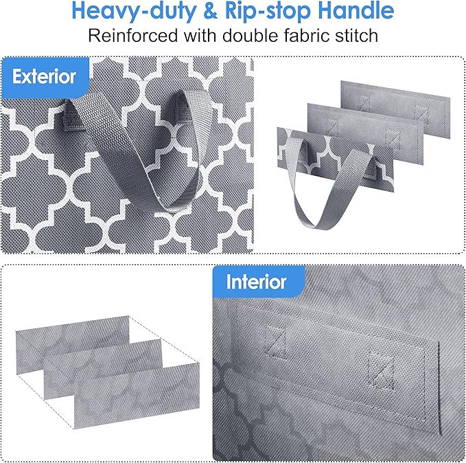 Storage Bags 4 Pack/100L Large Blanket Clothes Organization and Storage